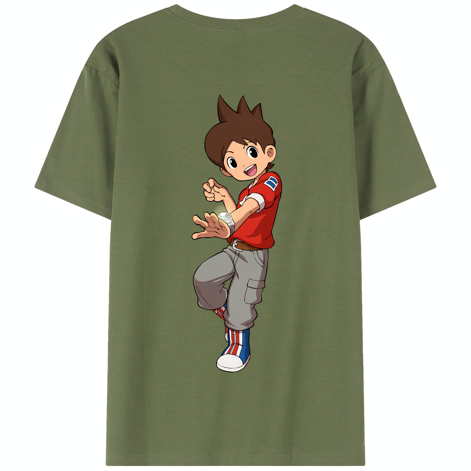 （画像用） 妖怪ウォッチ Yo-kai Watch 綿100％半袖Tシャツ（背面プリント）
